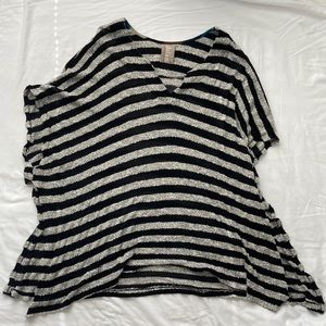 Anthropologie || Dolan Striped Knit Poncho